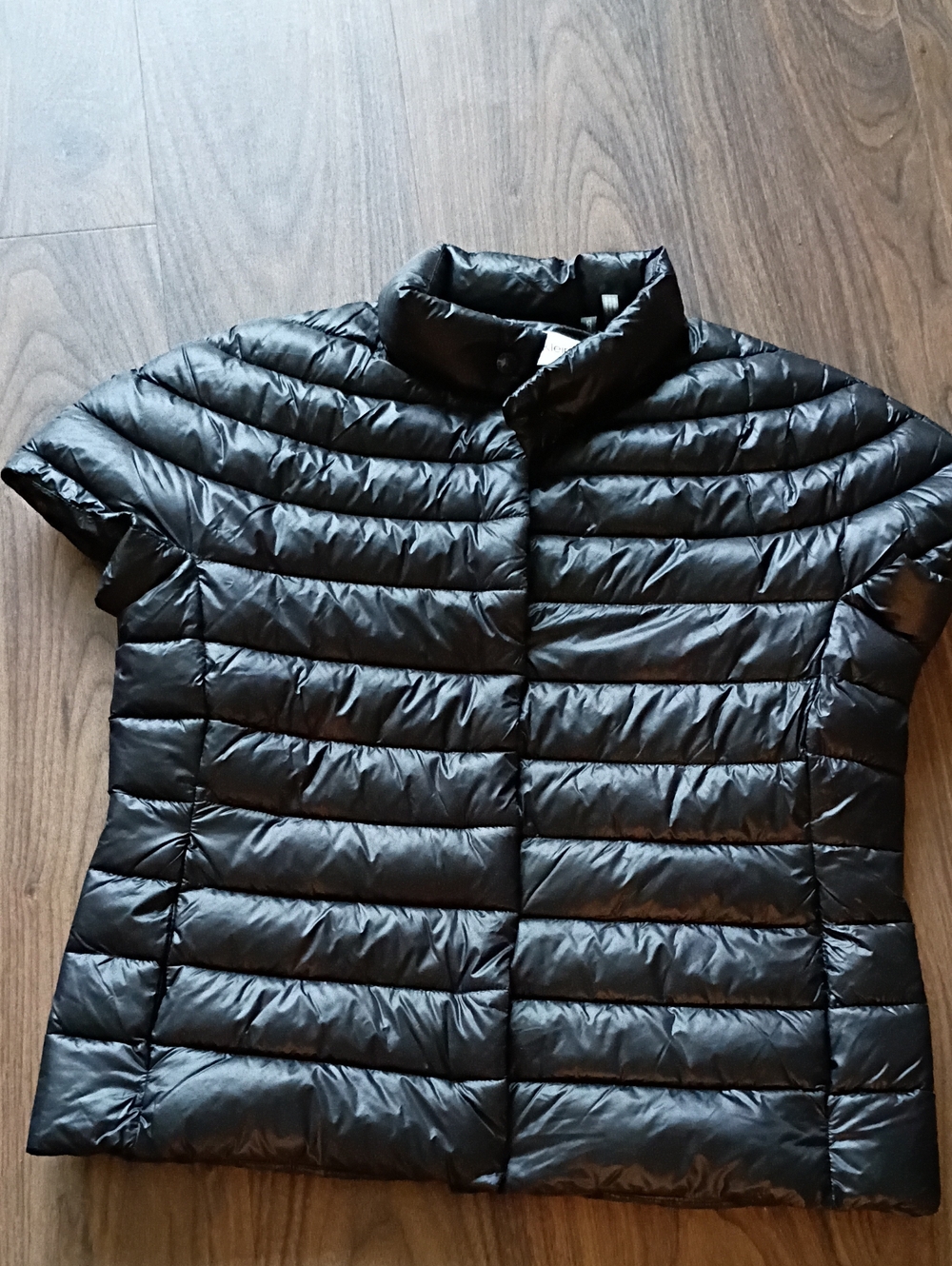 Calvin Klein Black Quilted Short-Sleeve Puffer